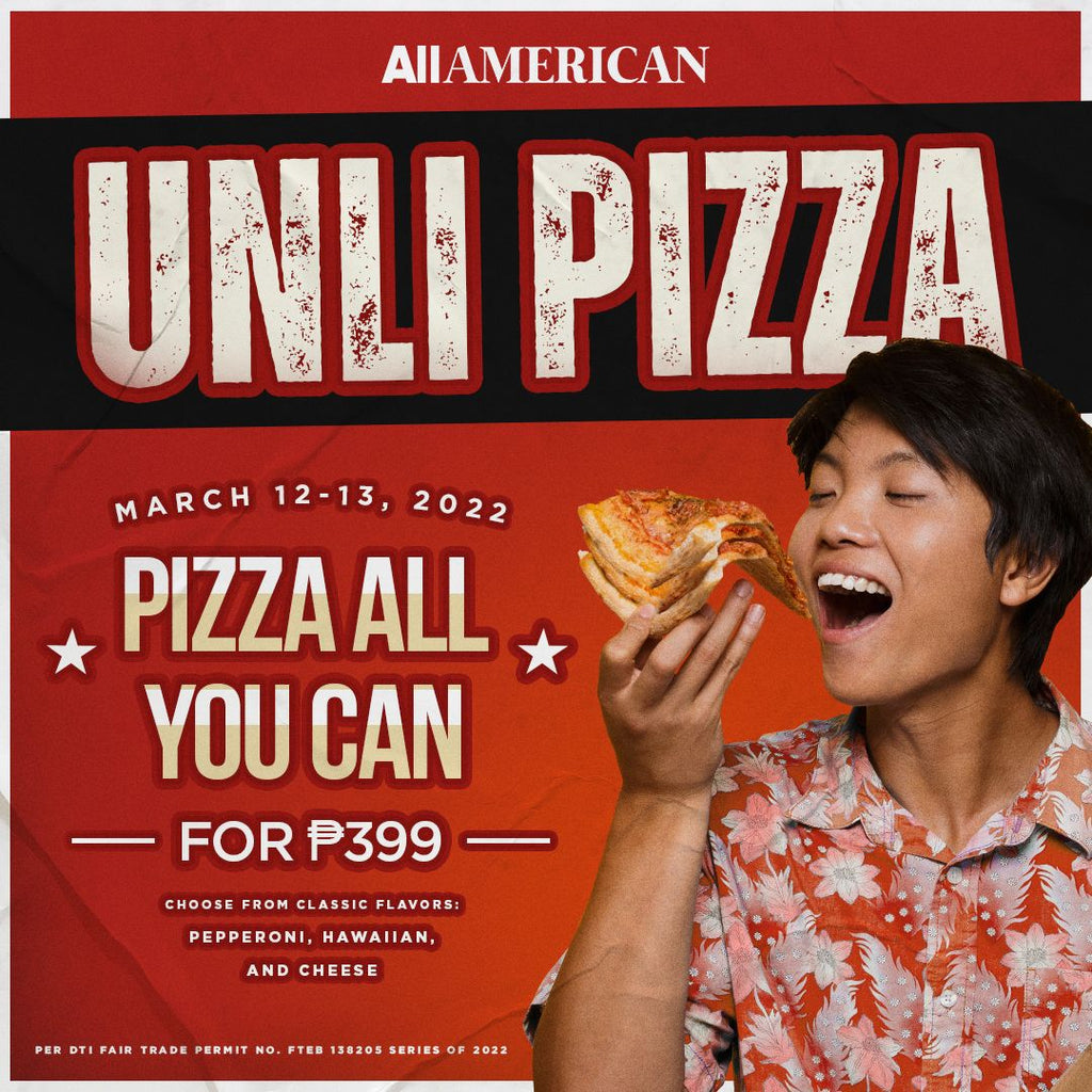 ALLAMERICAN UNLI PIZZA PROMO