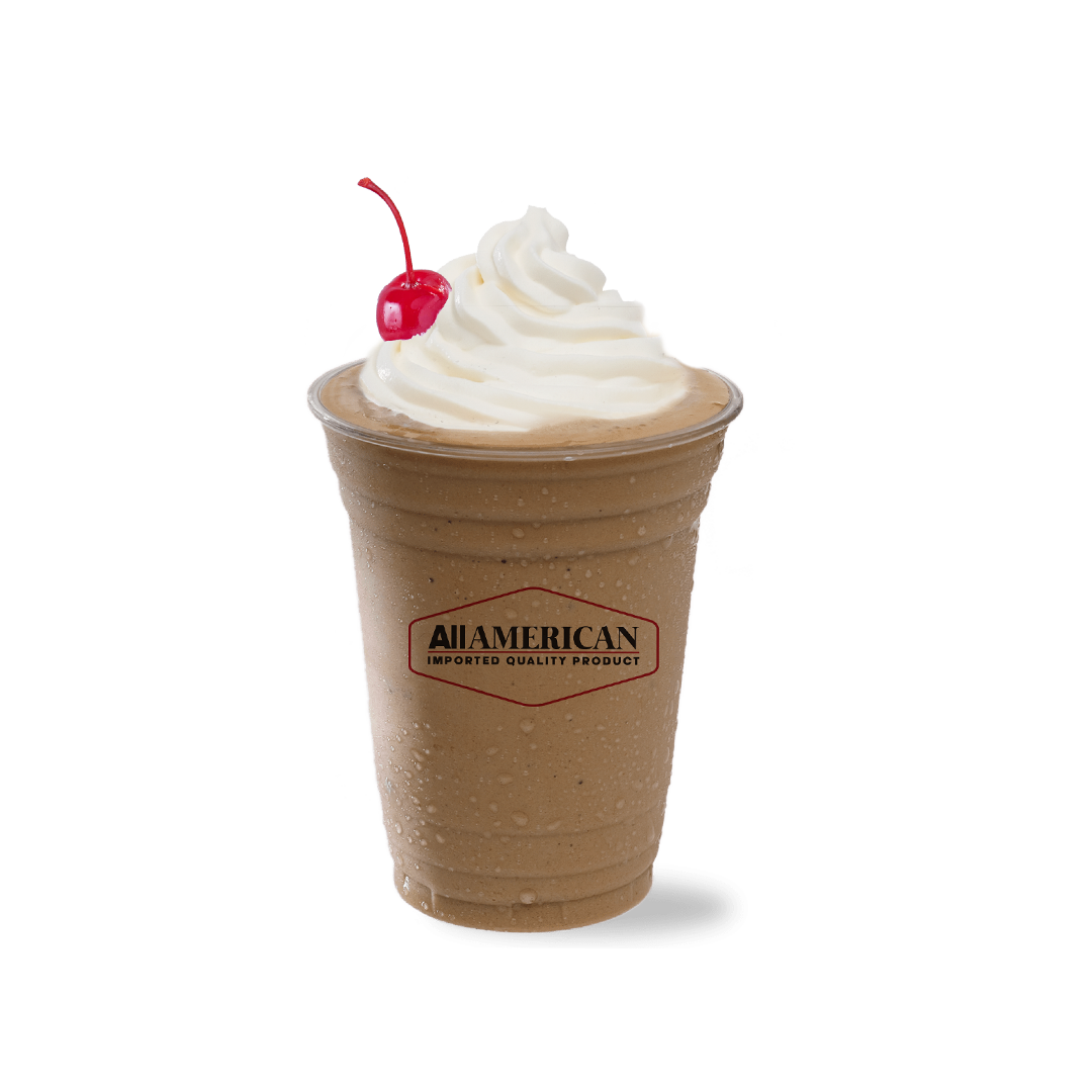 You are up for a thirst-quenching drink with AllAmerican's Chocolate Milkshake! The smooth blend of milk, creamy ice cream, and chocolate make up for a refreshing treat!